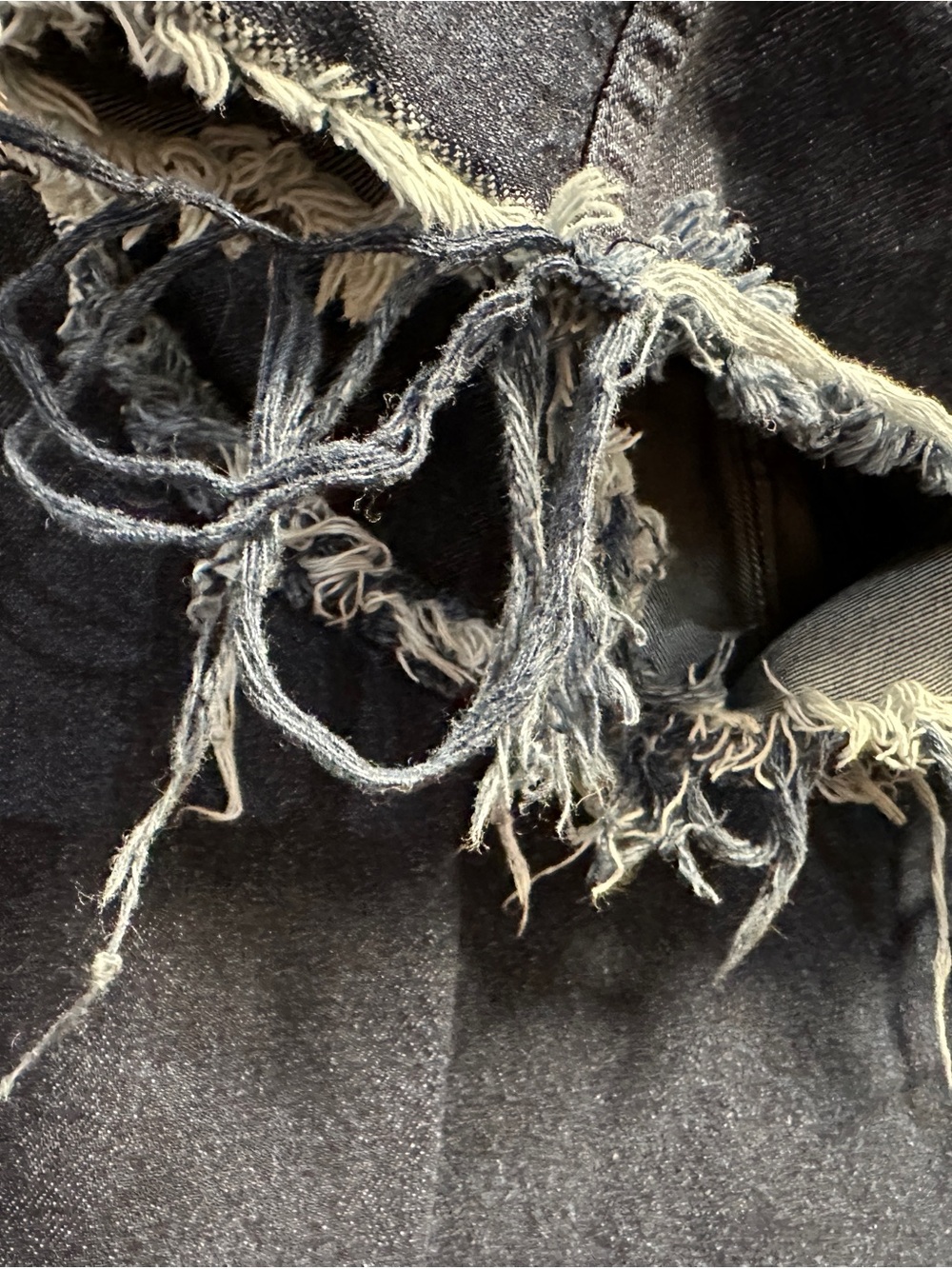 Marques Almeida Oversized Hooded Poncho Hoodie Pullover Jean Jacket Pockets - Picture 9 of 12